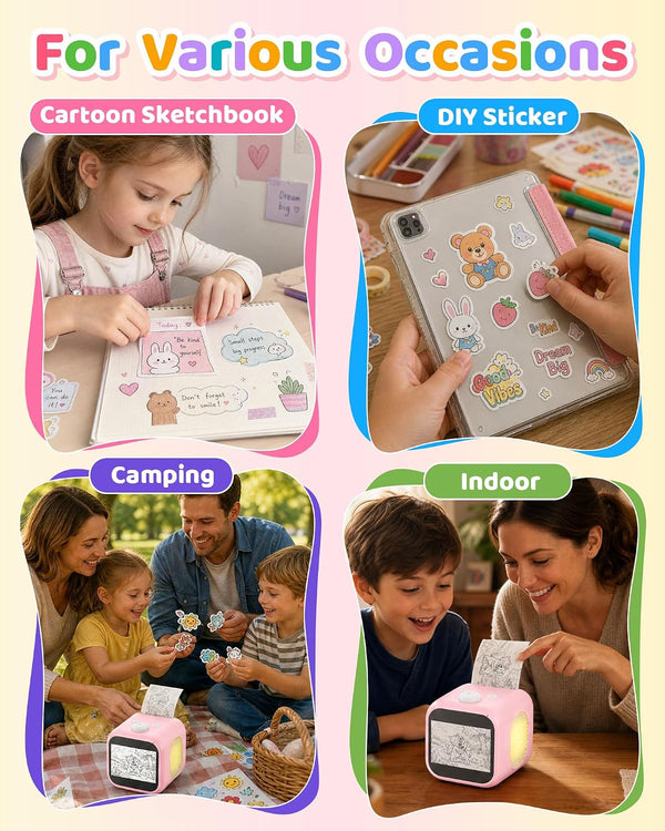Kids coloring their stickers